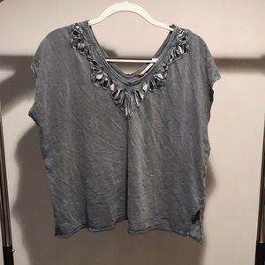 Free people blue/gray T